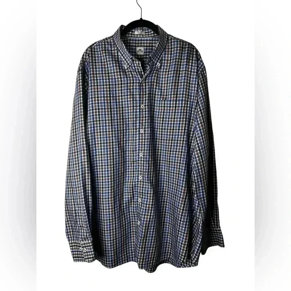Peter Millar Crown Button Down Long Sleeve Cotton Shirt